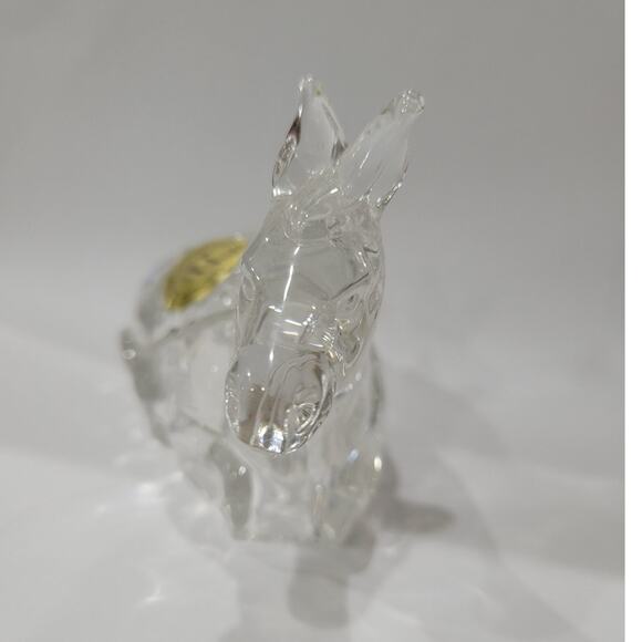Vintage‎ Princess House Lead Crystal Donkey Figurine Nativity Replacement - Picture 5 of 10